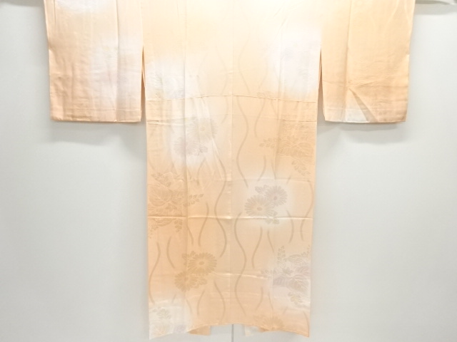 JAPANESE KIMONO / HITOE JUBAN / BOKASHI / WOVEN FLOWER